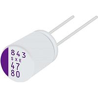 PANASONIC 100SXE27MX+3 ອາລູມິນຽມ ໂປລິເມີ ຄາປາຊິເຕີ 100VDC 27uF 20% 40mOhm 730mA ຂາຍົວຕິດຕັດ