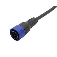 Bulgin PXP4000/001/03P ເສັ້ນສາຍອ່ານສັນຍາ / ເສັ້ນສາຍກະທົບການປະຕິບັດ ຕົວເຊື່ອມເສັ້ນສາຍຍືນຍົວທີ່ມີສາຍກ່ອນ - 1m - 3 ຕິດຕໍ່ - ປລັກ