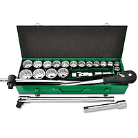 TOPTUL GCAD2405 ເກຣດມືອາຊີບ 3/4" DR. 12PT Flank Socket Set (24 pcs)