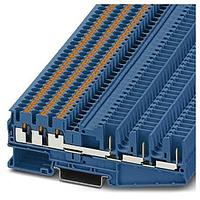 PHOENIX CONTACT 3040048 ບລັອກຕໍ່ສາຍບົດ DIN Rail PT 2,5-HEXA/3P BU