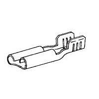 AMP Connectors - TE Connectivity 41194 (Cut Strip) ຮັບສະຕ້ອງ .250 FAST REC 18-14 ຕັດສະຕຣິບ 100 ຊຸດ