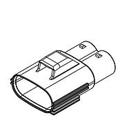 Yazaki 7282321430 ປລັກຮາງຈອງ CONN 2P 375 BLK