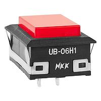 NKK Switches UB06KW015C-CB ຕົວຊີ້ວັດຕົວຢ່າງຕິດຕັ້ງບົດບັນ / ຕົວຊີ້ວັດຕົວຢ່າງສະແກນ RECT ແດງ LED & ເລນ WHT DIFF SNAP-IN LUG