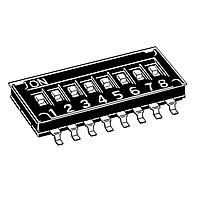 Omron Electronics A6H-2102-P ສະຫນັບ DIP Switches Dip Switch