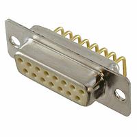 NorComp 773-E15-213R001 ຕົວເຊື່ອມ D-Sub - ຄວາມໜາ້ຈົນມາດຕະຖານ IP67 15P ຕົວເຊື່ອມຍິງ R/A .283" ມີ 4-40HDW