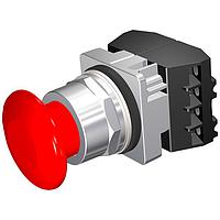 SIEMENS 52PM9W2B ປຸ່ມກົດ PUSHBUTTON,MOM,ແດງ,1 3/4" PLST,2POS,2BJK