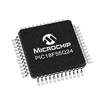 Microchip Technology PIC18F55Q24-I/PT ມາຄຣອຄຄອນໂຕເລີ 32KB Flash, 2KB RAM, 512bytes EEPROM, MVIO, 10b ADC2, 8b DAC, ACP, Comp, PWM,