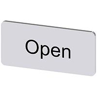 SIEMENS 3SU19000AC810DW0 ປ້າຍປ້າຍຊື່, ແບບເປີດ INSCR. LABEL, ເງິນ 12.5 X 27MM, ເປີດ