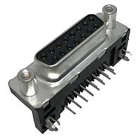 Amphenol Commercial Products ID15S33E4GV00LF ຮອບຮອງ DSUB RA STB 15SKT