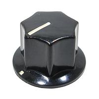 Shin Chin PN-21D/6.4 ປຸ່ມຮູບລົງທອງມີກະໂປດ ປຸ່ມສີດຳ ດຳ 0.94Dx0.59H