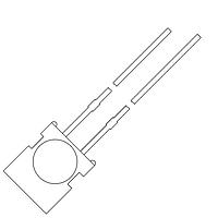 Kingbright WP1043YD ແຖວໄຟ LED ເຫຼືອງ 588nm 4mcd ແຖວໄຟກະຈາຍແສງ