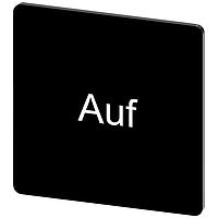 SIEMENS 3SU19000AE160AD0 ປ້າຍປະກັບ, Auf INSCR. LABEL, ສີດຳ 27 X 27MM, AUF