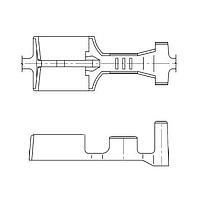 Yazaki 71162873 ຕິດຕໍ່ມາດຕະຖານ TERM 250 X FEM 6.3MM SLD
