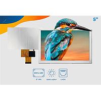 Riverdi SM-RVT50HQLNWN00 ຈໍ TFT LCD 5.0", LVDS, ບໍ່ມີກອງ, ບໍ່ມີຈອງສະແດງສະເຫຼີມ