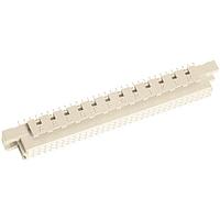 HARTING 09037648825 DIN 41612 Connectors DIN C female straight 64pin, w/ coding, 4.5mm tails, 50uin Au plating (rows a,c loaded)