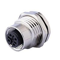 Same Sky (formerly CUI Devices) CDM1203-04A-FP-F16-67 ຕິດຕັ້ງແຜ່ນສະແດງ M12 ພວງຍິງຕົວຕົນ, ປະເພດ PCB, ຕິດຕັ້ງດ້ານໜ້າ ດ້ວຍ M16*1.5?ACode 4PIN, ນຸ່ມສະເຫຼີມທອງ