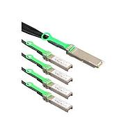 Amphenol Cables on Demand SF-NDAQGF100G-003M ເຄື່ອງສາຍ Ethernet / ເຄື່ອງສາຍເຄືອກຂ່າຍ QSFP28-4 SFP28 30 AWG 3M
