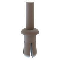 Essentra Components 61PR100100 ປຸດດັດດວງ Push-In Rivet Push Rivet, ຮູ Hole .156, ຄວາມຫນາ Panel .187-.250