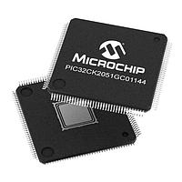 Microchip Technology PIC32CK2051GC01144-I/4KB MCU's CM33,2048KBFlash,512KBRAM,120MHz,144Pin,TQFP,USB-HS,ENET,CAN
