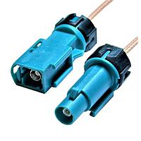 Adam Tech CA-FJFM-ZZ00210WP ການປະກອບສາຍ RF CABLE ASSEMBLY, FAKRA