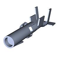 AMP Connectors - TE Connectivity 350557-1 (Cut Strip) ຕິດຕໍ່ L-PIN 24-18 AWG ຕັດປິດ 100 ຊຸດ