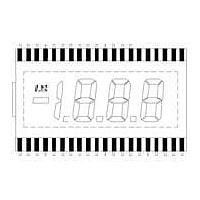 Lumex LCD-S3X1C50TR/B ມູດູນສະແດງຕົວເລກ LCD .5" 3.5 ດິຈິດ TN REF