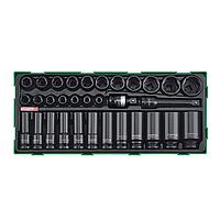 TOPTUL GTB3222 ຊຸດເຕົ້າຮັບຜົນກະທົບ DR. 1/2" Flank (32 pcs)