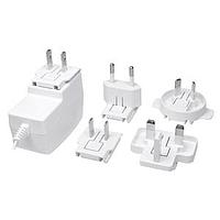 CUI Inc SMI12-5-KW-P6 ປລັກທີ່ສາມາດແທນກັນໄດ້ ac-dc, 5 Vdc, 2 A, SW, ໃບມີຫຼາຍ, ໄບບໍ່ມີ, P6 ຕຳແໜ່ງກາງ, ລະດັບ VI, ສີຂາວ