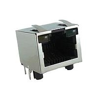 Amphenol Commercial Products RJHSE5180A1 ຕູ້ຕໍ່ເຊື່ອມມົດູລາ / ຕູ້ຕໍ່ເຊື່ອມ Ethernet 8P8C, RA, Shield, ບໍ່ມີໄຟ LED