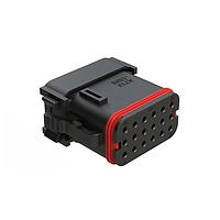 Amphenol SINE Systems AT16-18SE-K004 ປລັກ 18 ທາງ 18 ຕຳແໜ່ງ ມີຝາປົກກັນ, ກະທົບ E, ສີດຳ