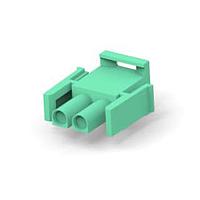 AMP Connectors - TE Connectivity 1-350777-5 ປຸກ ເຮາຊິ້ງ 02P UMNL V0 PLUG HSG ສີຂຽວ