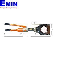 Xinchang Tools CPC-75 ເຄື່ອງຕັດສາຍເຄເບີ້ນໄຮໂດລິກ Integral (Φ75mm; 8T)