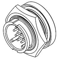 CONXALL W4281-12PG-300 ຕົວເຊື່ອມ MU WR PNL 12 #20 PIN PCT-SHRT