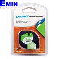 DYMO 63020744 LetraTag ເຈ້ຍສີຂາວ ເທບພາດສະຕິກ (12mm x 4m)
