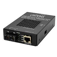 Lantronix E-100BTX-FX-05(SMHT)-JP ຕົວແປສື່ສານ Media Converters 100MBS TX TO FX HIGH TEMP CONV (SM-HT) W/JP PS