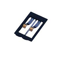 KYOCERA AVX 009155002100006 ຕູ້ຕໍ່ແບດເຕີຣີ 2 ທາງ .4um ທອງຄວາມຫນາບຕໍ່ຕ່ຳ 1.3mm