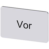 SIEMENS 3SU19000AD810AF0 ປ້າຍປ້າຍຊື່, Vor INSCR. LABEL, SILVER 17.5 X 27MM, VOR