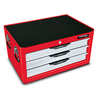 TOPTUL TBAD0302 - 3-Drawer Middle Tool Chest - PRO-LINE SERIES - RED