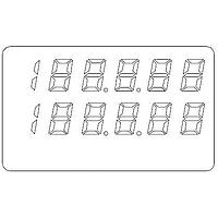 Lumex LDP-2R2608RD-50 ຈໍ LED ສີເຫຼືອງ 605nm 6100ucd 12 ຕົວອັກສອນ ມີສັນຍານ
