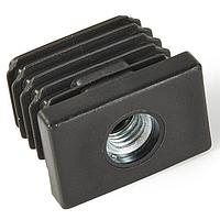 Essentra Components 498598 ອຸປະກອນຕິດຕັ້ງທ່ອງແລະເຄື່ອງສະຫມັກ 30X20mm SQUARE GLIDE ມີ/8 THREADED INSRT 1.0-1.5mm