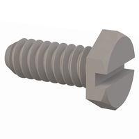 Essentra Components 010440X028 Hex Slotted Hex Slotted Screw, #4-40 Thread, 9/32 Lg