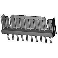 AMP Connectors - TE Connectivity 6-292161-7 ກາບຄອມພວດ CT P/HDR ASSY V 7P W/KINK ສີດຳ