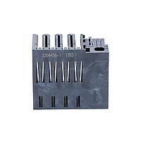 AMP Connectors - TE Connectivity 2204456-1 ພາວເລີ້ມໄຟຟ້າໃຫ້ກັບບອດ R/A PLUG 4VP+20S SOLDER