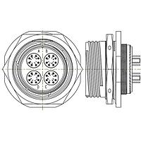 AMP Connectors - TE Connectivity CFX24M1108FAN ຕູ້ຮັບ RECP ASSY