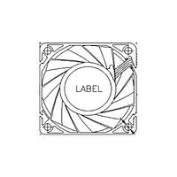 Delta Electronics, Inc. PFR0648SE-00EP3 ພັງລົມ DC Fan, 60x60x38mm, 48VDC, 76.98CFM, 28.8W, 69dBA, 19500RPM, , Ball, Tach/PWM