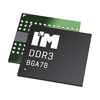 Intelligent Memory IM8G08D3FFDG-125 SDRAM - DDR3 DDR3 8Gb, 1.35V/1.5V, 1Gx8 (2CS), 933MHz (1866Mbps), 0C ຫາ +95C, FBGA-78