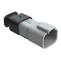 Amphenol SINE Systems AT04-4P-SR02GRY ປະຕູສົດ 4-ທາງ ຕົວເຊື່ອມຊາຍຜູ້ຊາຍມີການປົກປ້ອງການດຶງ, ການປິດຜ່ານຂະໜາດຫຼຸດລົງ, ສີເທາ