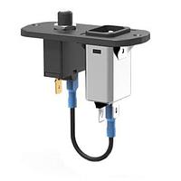 E-T-A Circuit Breakers 1658-G21-00-P10-D01-XR38-C040011M-10A Resettable AC PEM, ມີ 1 ໂພນ, 10A, ປຸ່ມກົດສີດຳ, ຊ່ວງເຂົ້າ C14, ມີສາຍສົ່ງສົນກ່ອນ