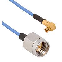 Amphenol SV Microwave FRSMPM-047-MSSMA-180 ສາຍສະບັບ RF SMPM R/A F  SMA ຕົວຜູ້ຊາຍຕົວຜູ້ຍິ່ງ M 18" ສາຍ
