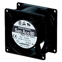 Sanyo Denki 109-041UL ພັງລົມ Axial Axial, 80x80x42mm, 24VDC, 101.1CFM, 3.84W, 42dBA, ສຽງເສຍນ້ອຍ, ບໍ່ມີຂອງຍືດ, Tach